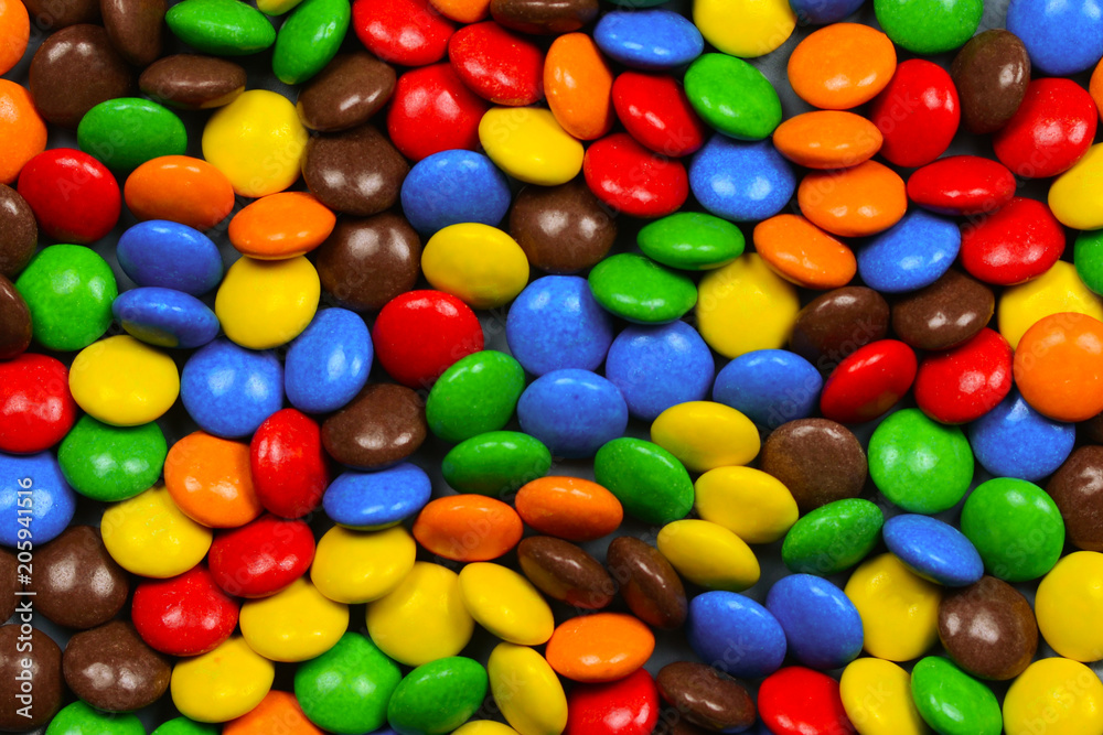 Colorful candy pattern. Top view. Colorful candy pattern. Top view.