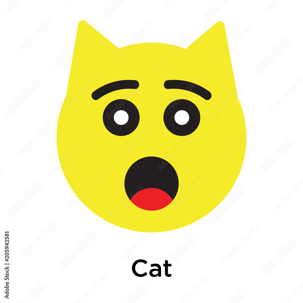 Cat icon vector sign and symbol isolated on white background Cat icon vector sign and symbol isolated on white background