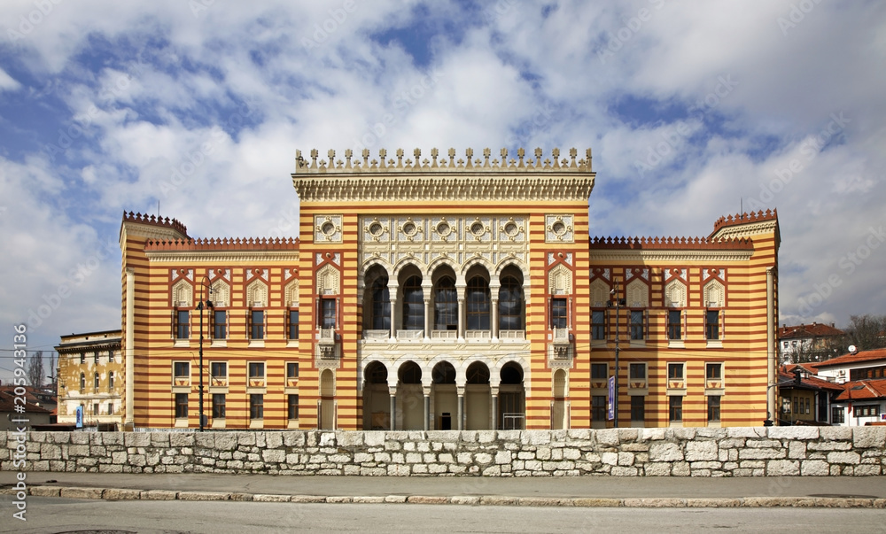 National library in Sarajevo. Bosnia and Herzegovina