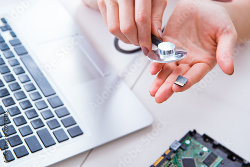 Hard drive repair and data recovery with restoration