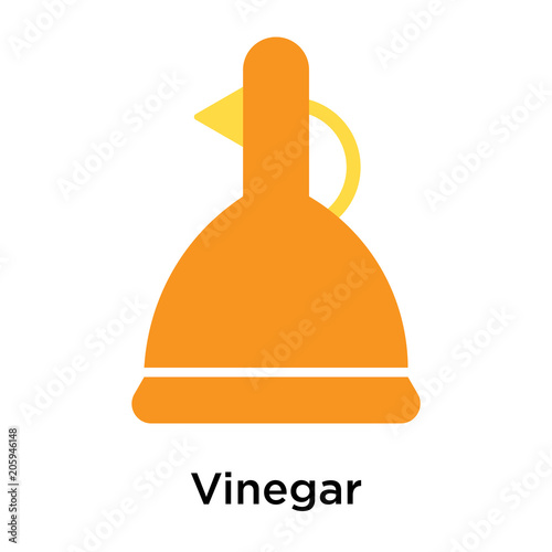 Vinegar icon vector sign and symbol isolated on white background