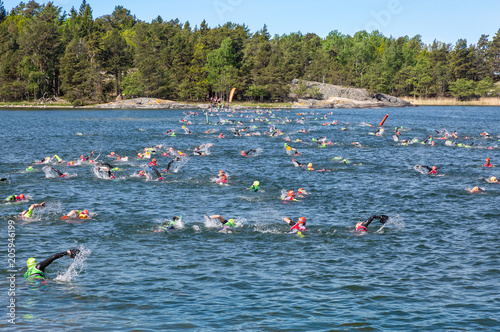 Swimrun competition in Sweden 