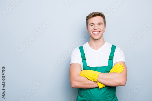 Obraz na plátně Portrait of friendly confident polite hard-working professional successful hands