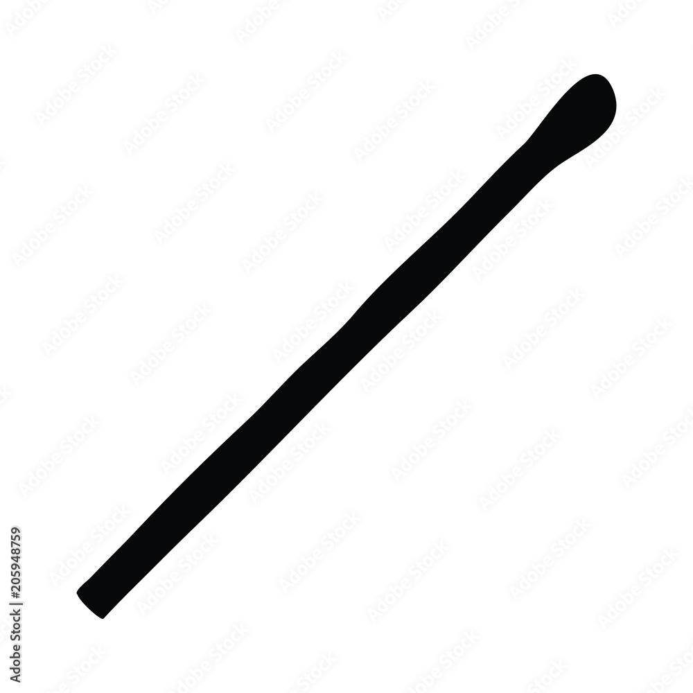 A black and white silhouette of a matchstick A black and white silhouette of a matchstick