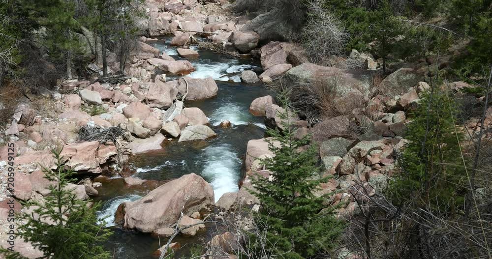 Creek flowing through Eldorado Canyon State Park in Colorado. Creek flowing through Eldorado Canyon State Park in Colorado.