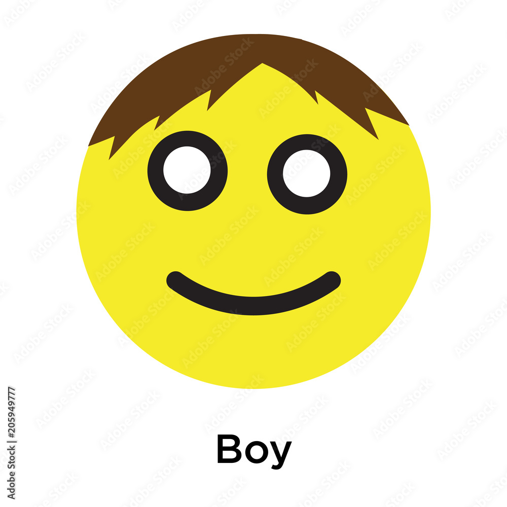 Boy icon vector sign and symbol isolated on white background Boy icon vector sign and symbol isolated on white background