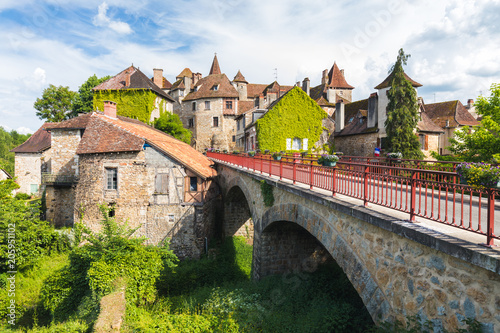 Obraz na płótnie Carennac - Lot - Occitanie - Les Plus Beaux Villages de France w salonie