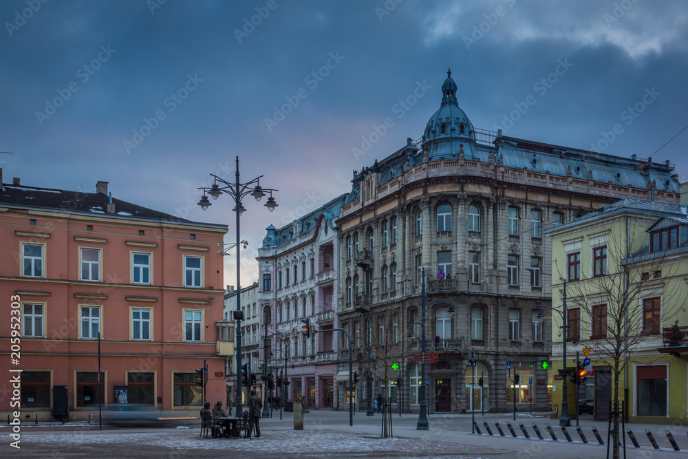 Historic building in Lodz city, Lodzkie, Poland