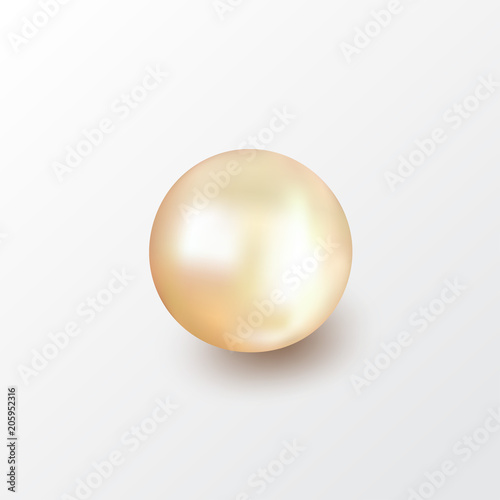 Beautiful shiny sea pearl
