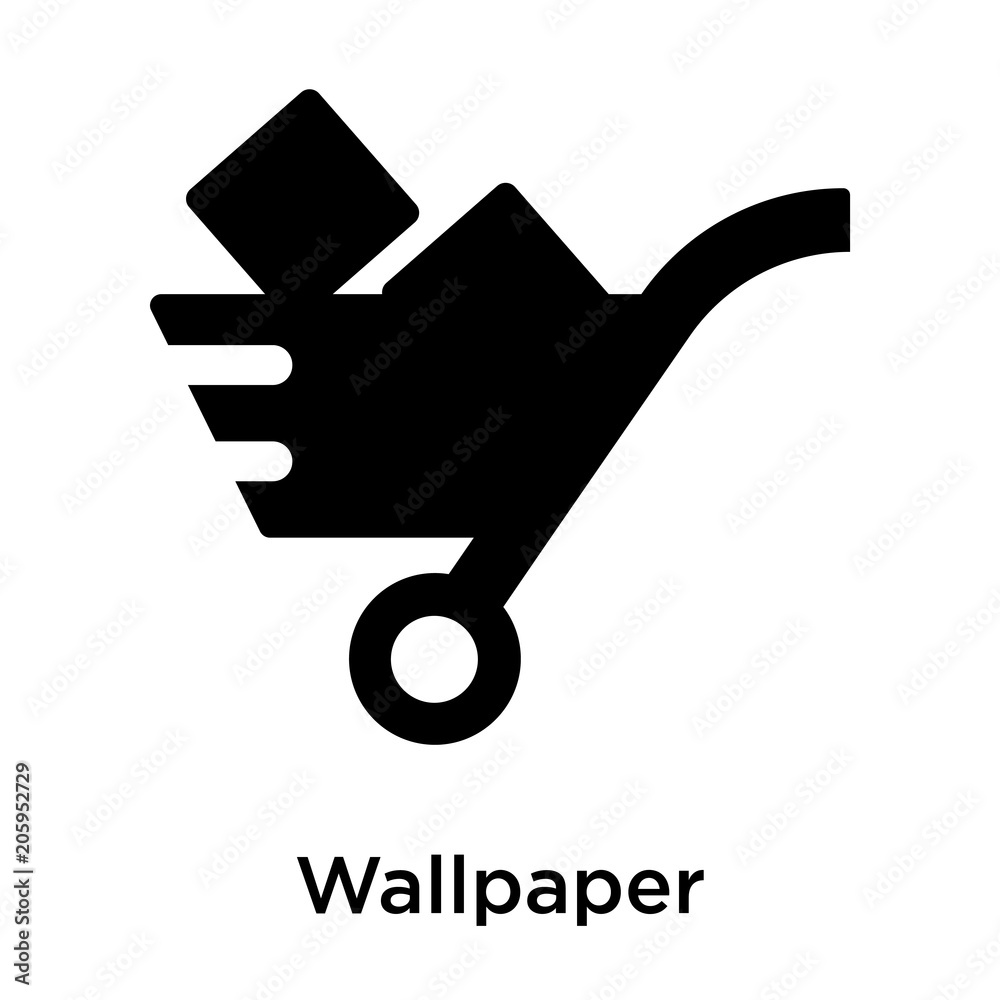 Wallpaper icon vector sign and symbol isolated on white background Wallpaper icon vector sign and symbol isolated on white background