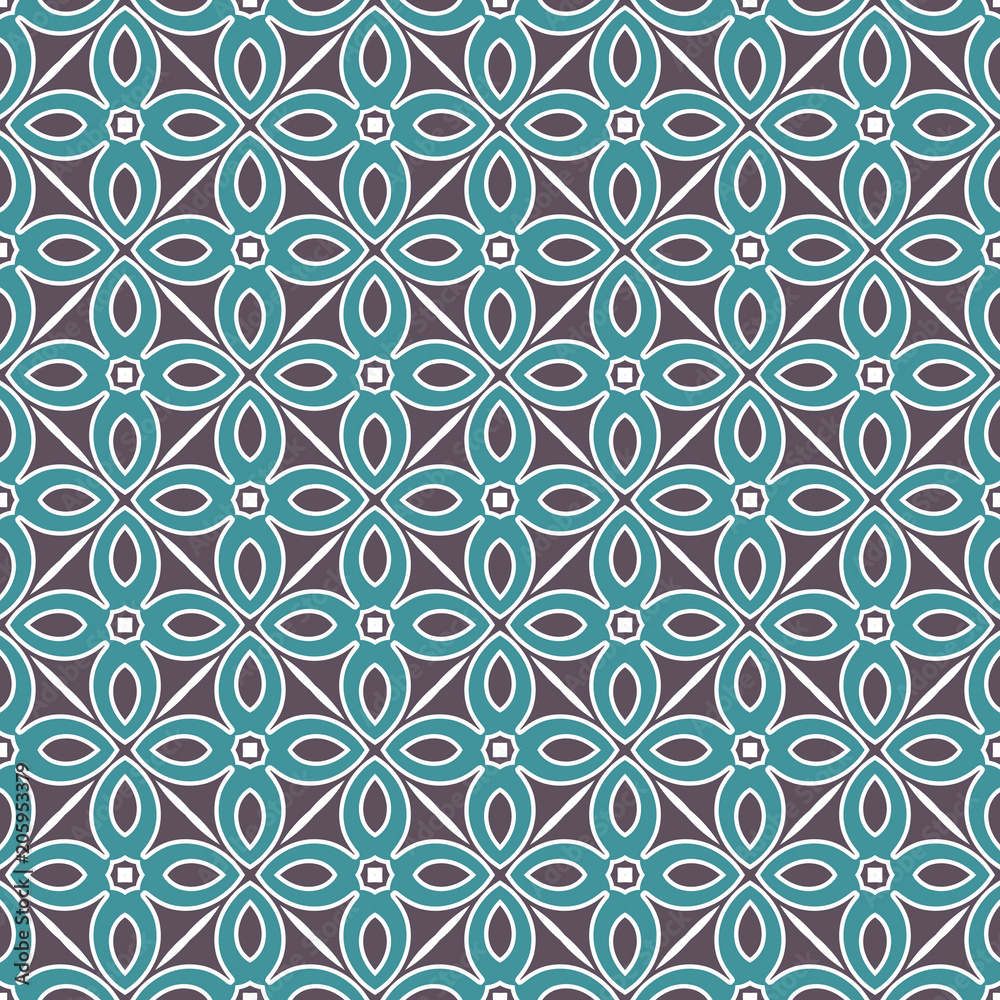 Blue Fabric print. Geometric pattern in repeat. Seamless background, mosaic ornament, ethnic style. Blue Fabric print. Geometric pattern in repeat. Seamless background, mosaic ornament, ethnic style.