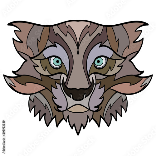 Bobcat head tattoo