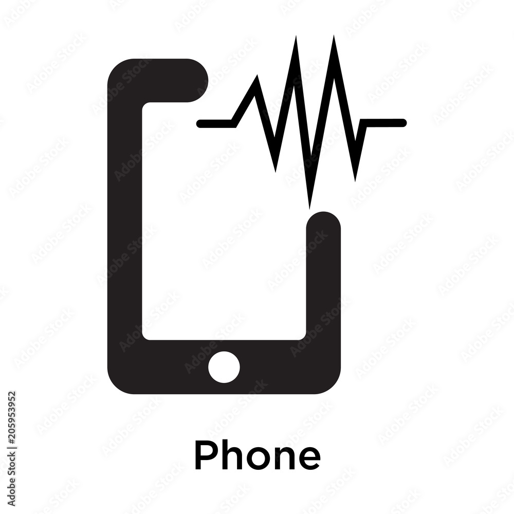 Phone icon vector sign and symbol isolated on white background Phone icon vector sign and symbol isolated on white background