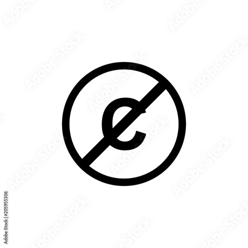 Free Download copywriting forbidden icon. Element of web icon for mobile concept and web apps. Isolated copywriting forbidden icon can be used for web and mobile. Premium icon - GFXLoad