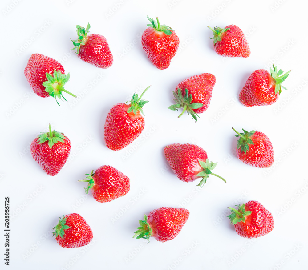 Strawberry isolated on white background. Clipping Path Strawberry isolated on white background. Clipping Path