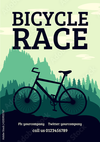 bicycle race flyer