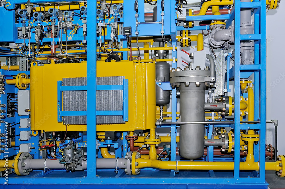 Pressure meters on natural gas pipeline Pressure meters on natural gas pipeline