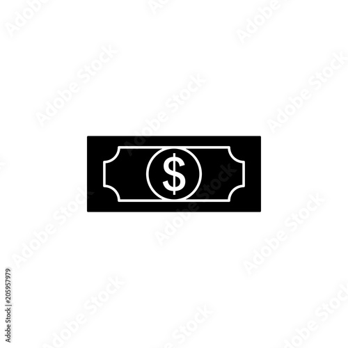 bill of the dollar icon. Element of web icon for mobile concept and web apps. Isolated bill of the dollar icon can be used for web and mobile