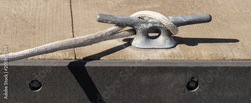 Konstfotografi Mooring Line On Cleat