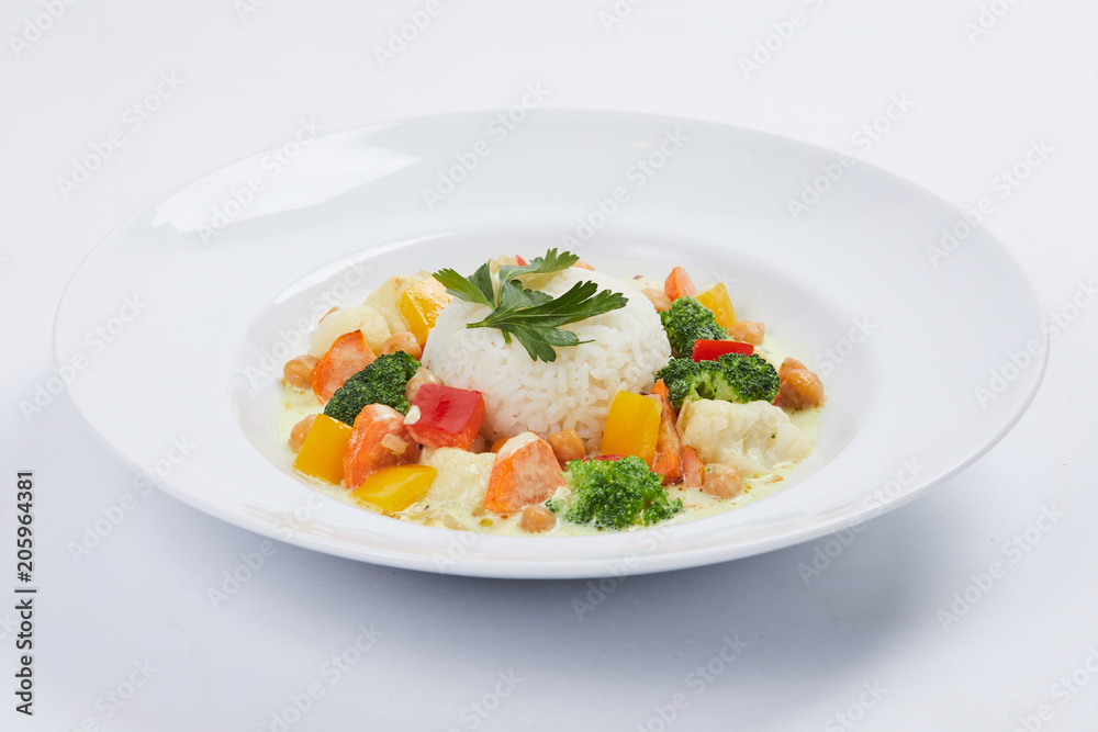 rice with vegetables rice with vegetables