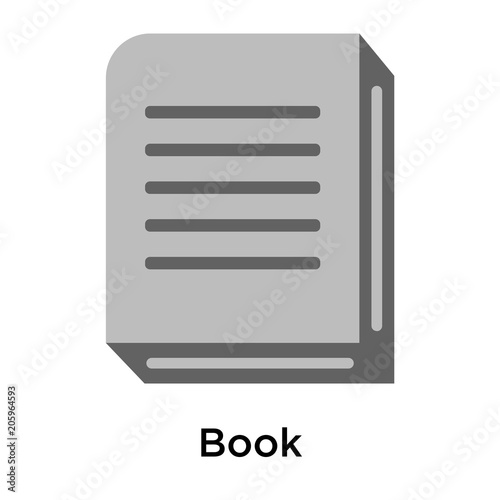 Book icon vector sign and symbol isolated on white background © Pro Vector Stock