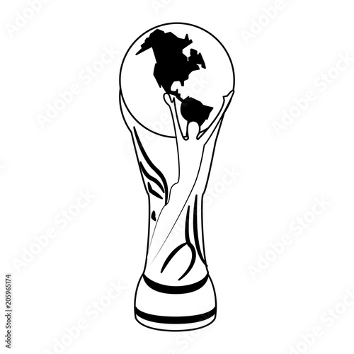 Soccer world cup vector illustration graphic design