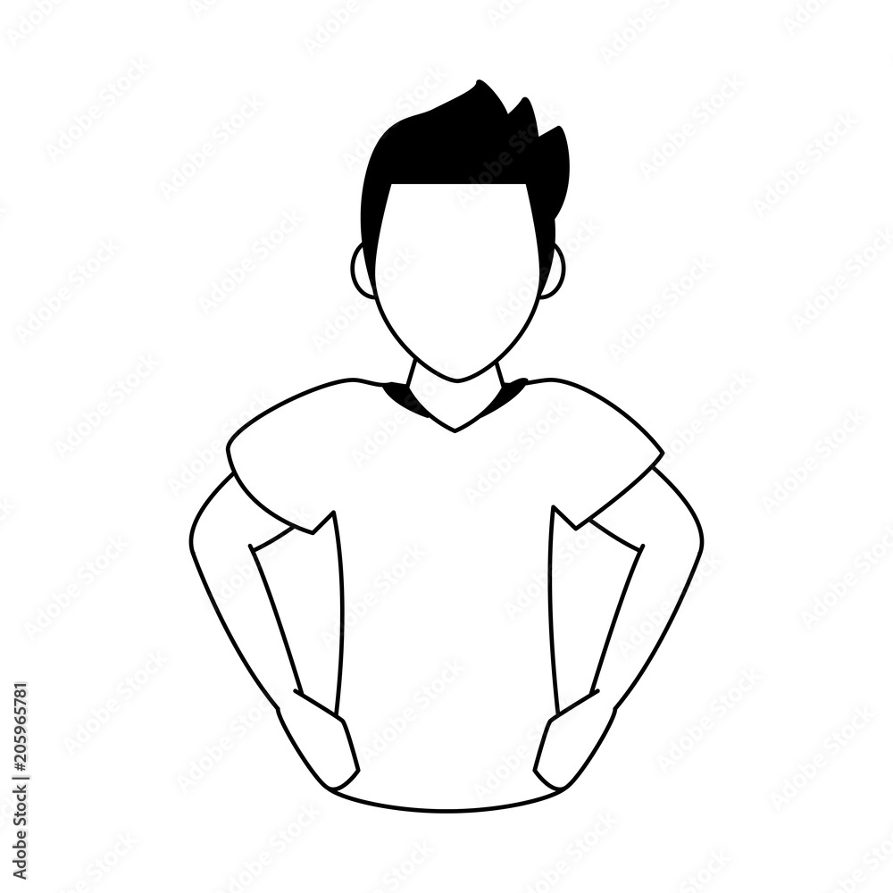 Soccer player cartoon vector illustration graphic design