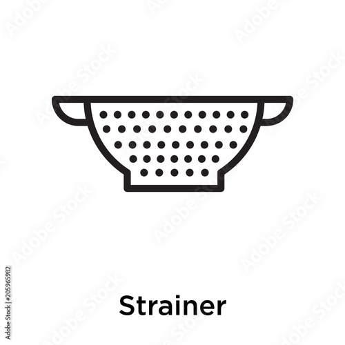 Strainer icon isolated on white background