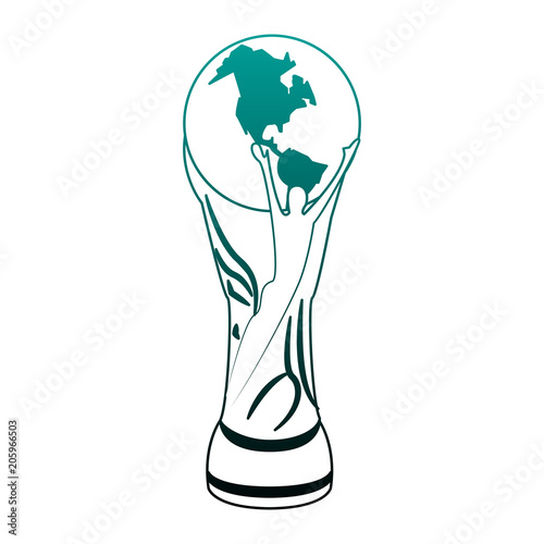 Soccer world cup vector illustration graphic design