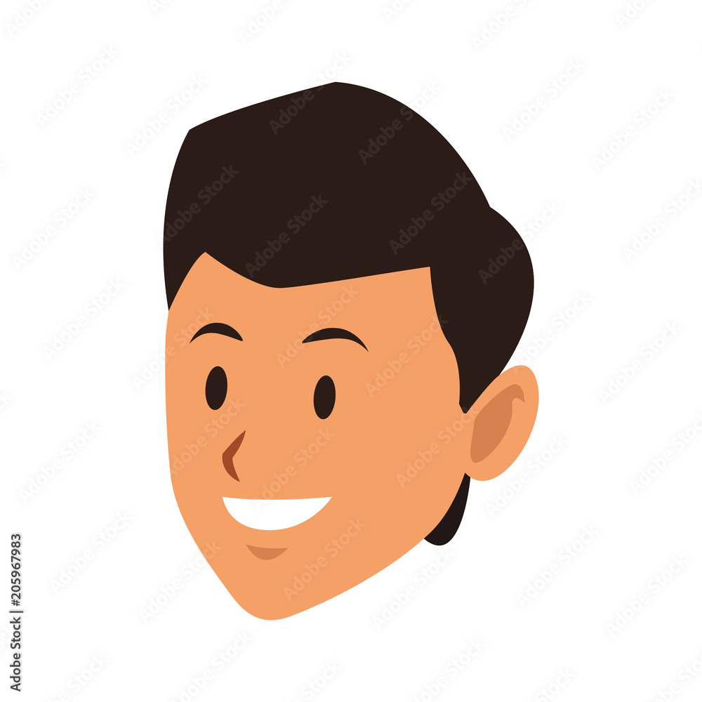 Man face cartoon vector illustration graphic design Man face cartoon vector illustration graphic design