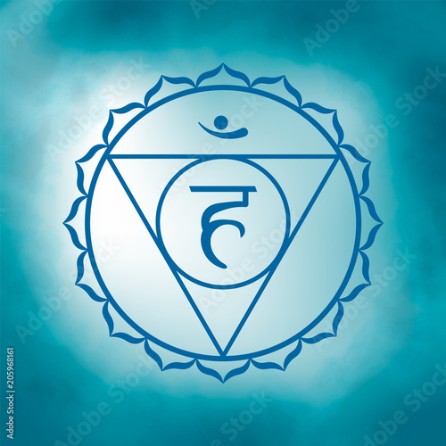 Fifth, throat chakra - Vishuddha.