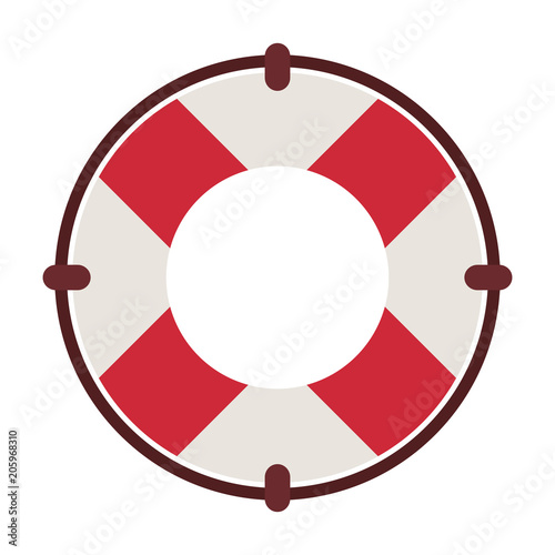 Ring lifesaver float vector illustration graphic design