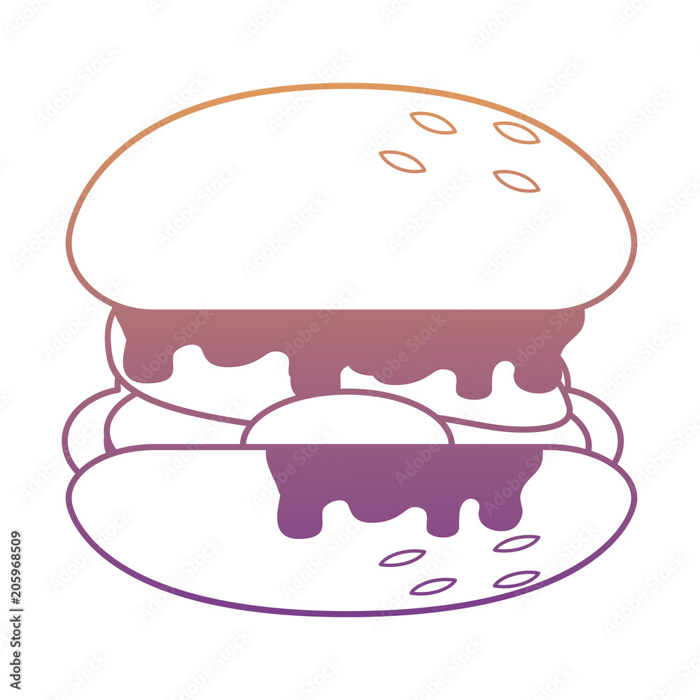 hamburger over white background, vector illustration hamburger over white background, vector illustration