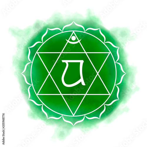 Fourth, heart chakra - Anahata.