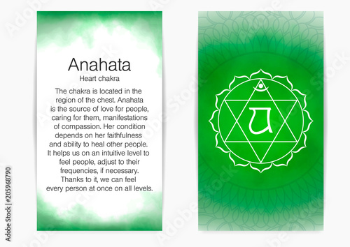 Fourth, heart chakra - Anahata.
