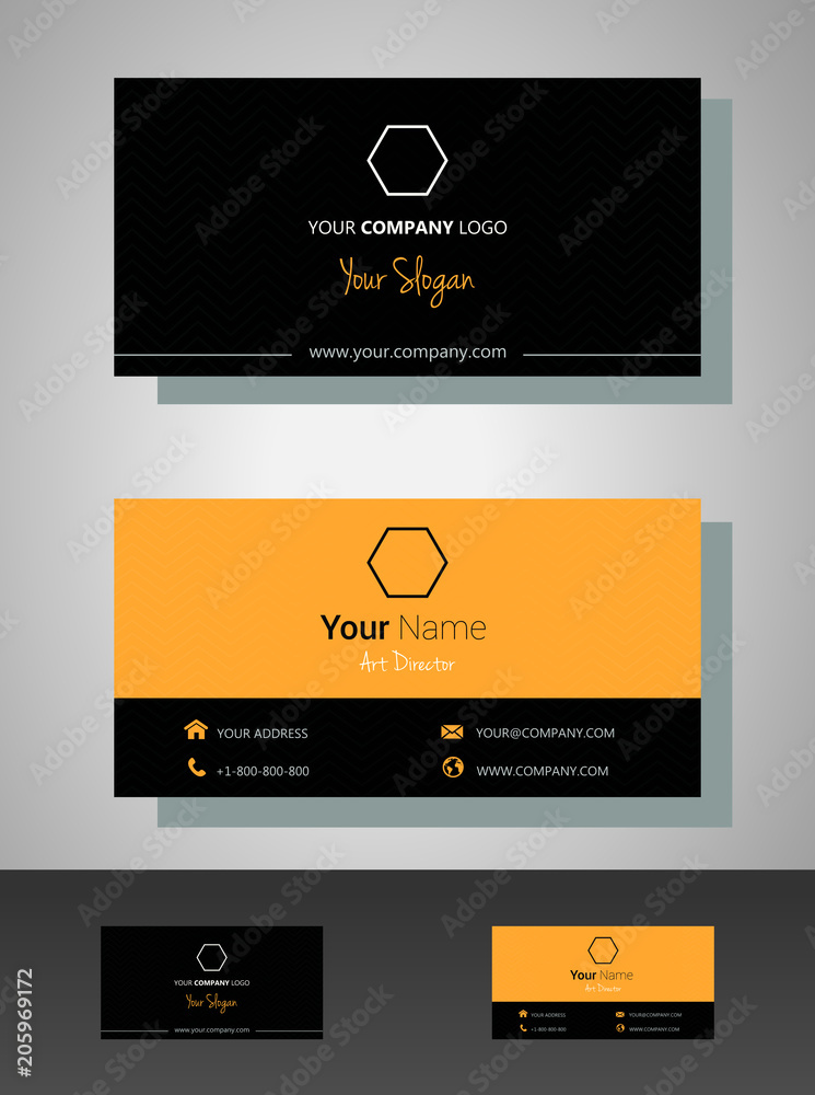 Obraz premium Cool Business Card, Vector, EPS 10