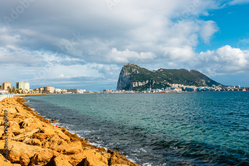 Rock of Gibraltar on a sunny day