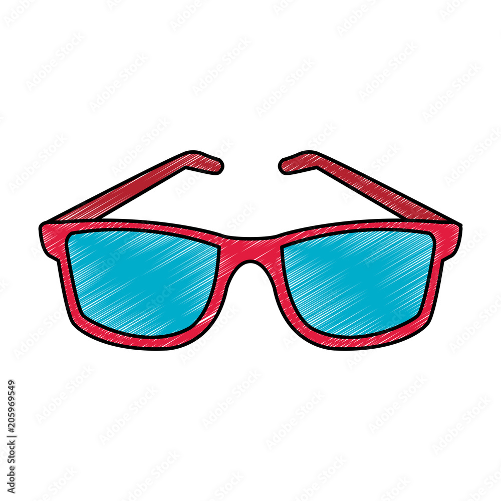 Fototapeta premium Fashion sunglasses isolated vector illustration graphic design
