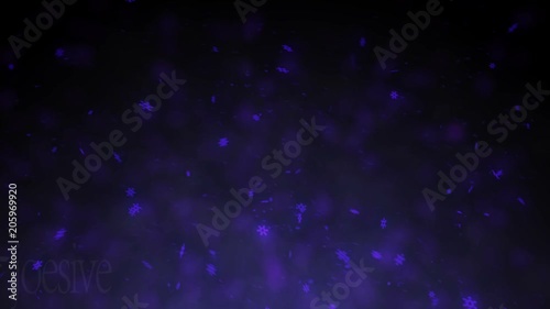 Wallpaper Mural Glowing abstract wave on dark, blue colors Torontodigital.ca