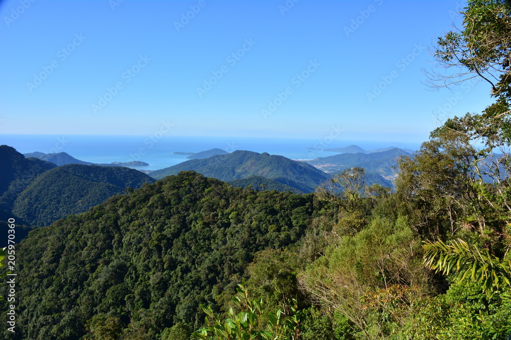 Ubatuba view from the Serra do Mar