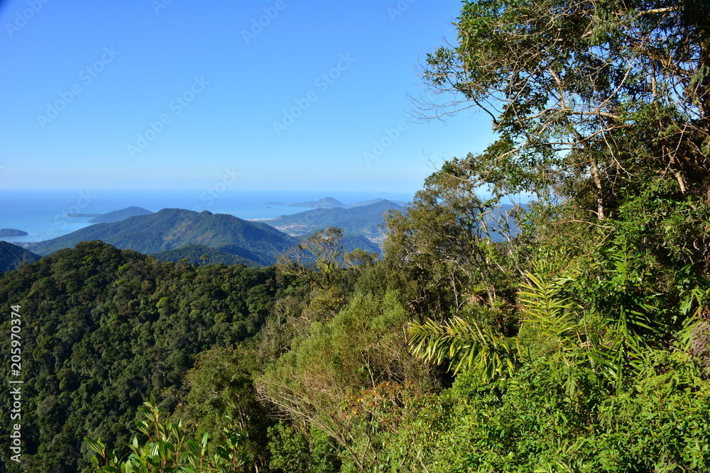 Ubatuba view from the Serra do Mar