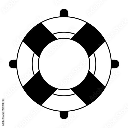 Ring lifesaver float vector illustration graphic design