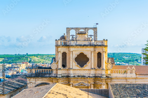 View of the chiesa di san carlo in Noto, Sicily, Italy photo