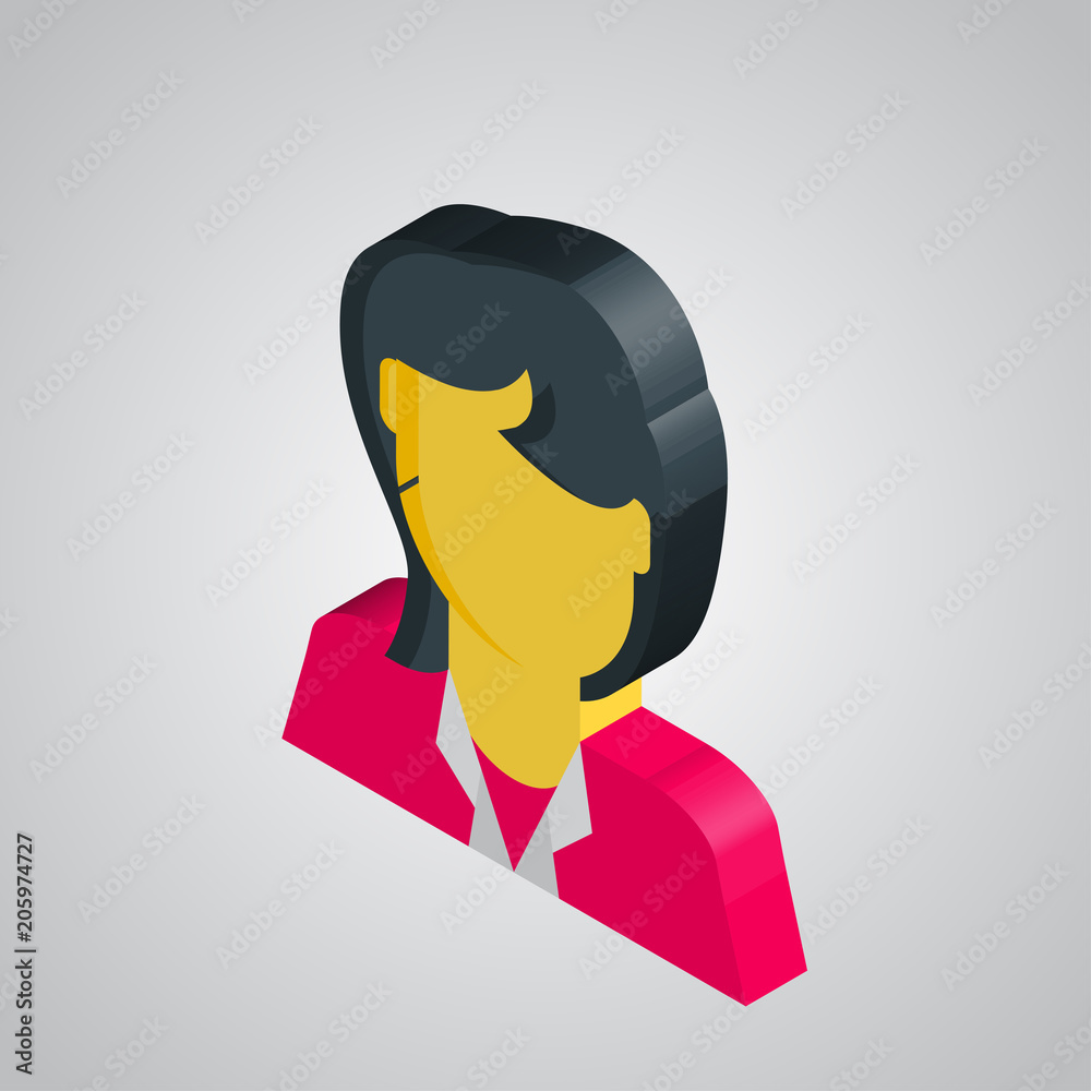 Woman icon isolated on white background Woman icon isolated on white background