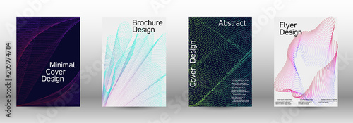 A set of modern abstract covers.