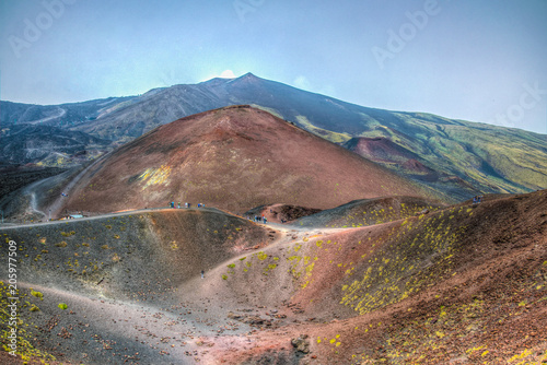 Crateri Silvestri situated on mount Etna in Sicily, Italy photo