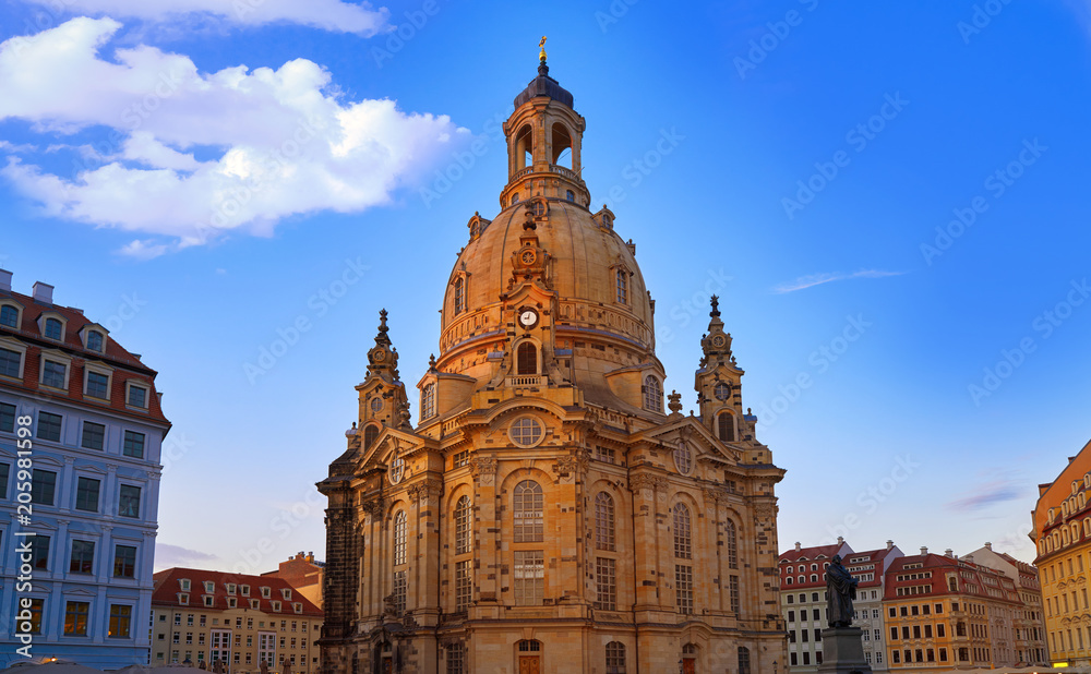 Fototapeta premium Dresden Frauenkirche church in Saxony Germany