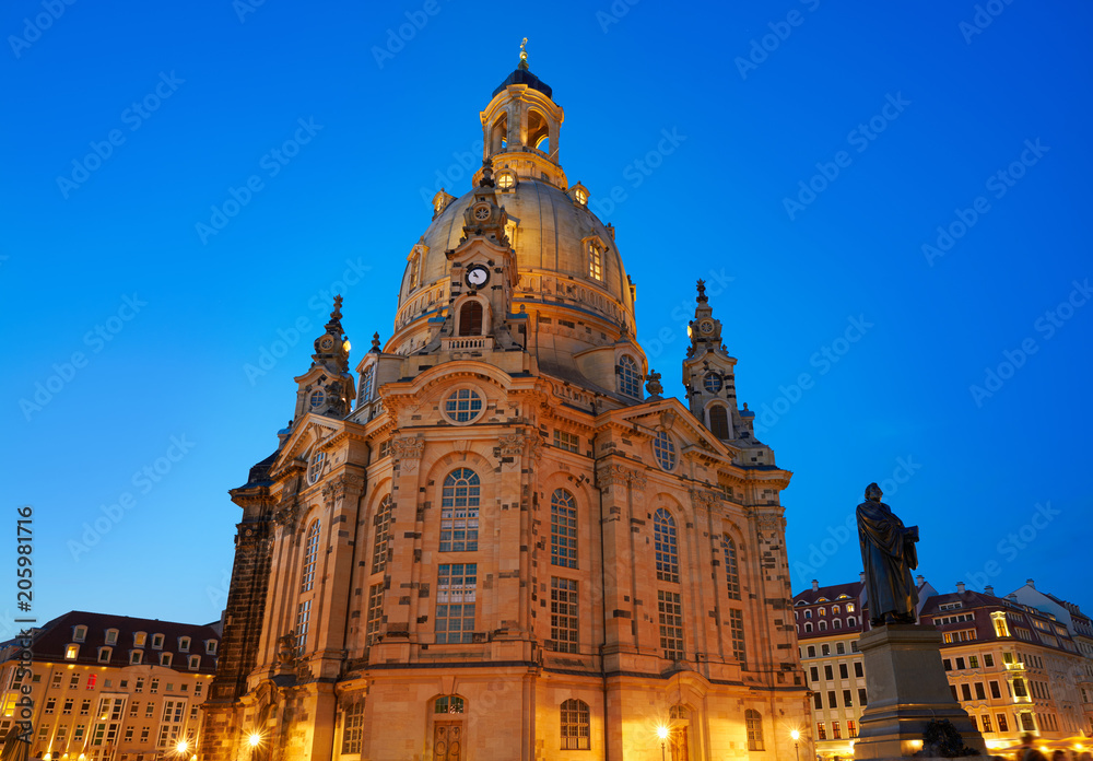 Dresden Frauenkirche church in Saxony Germany