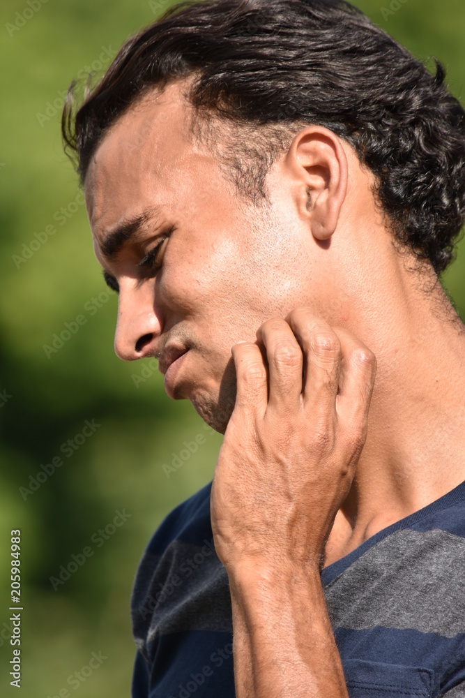 Fototapeta premium Confused Young Male