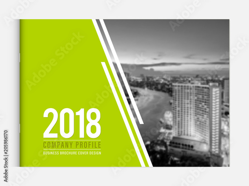 Cover design template corporate business annual report brochure poster company profile catalog magazine flyer booklet leaflet. Cover page design element A4 landscape sample image with Gradient Mesh.